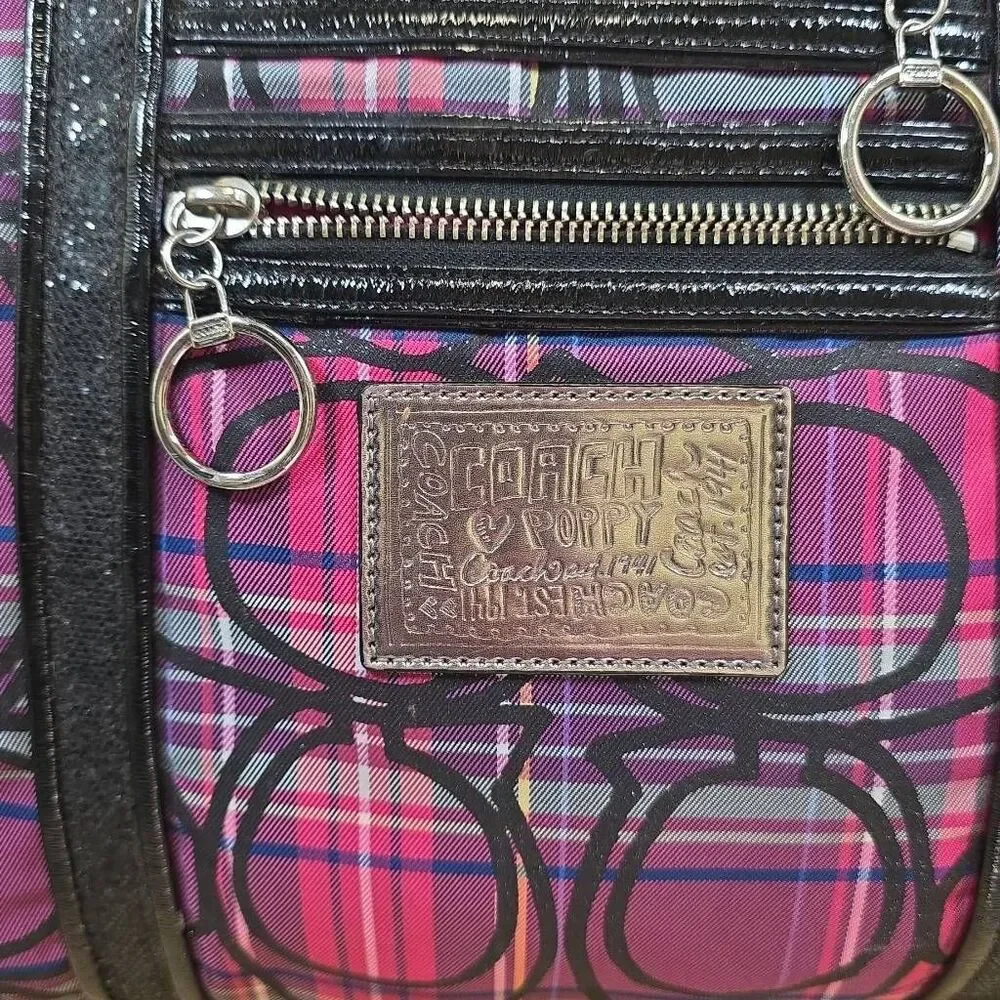 Coach Tartan Plaid Glam Tote